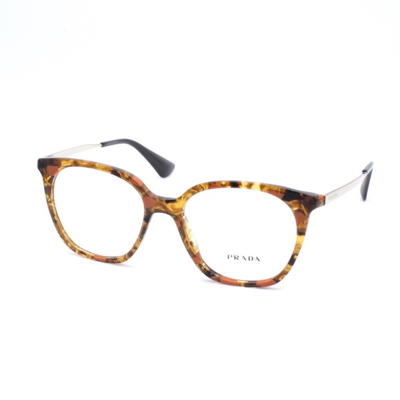 Prada Eyeglasses VPR11T 51.17 KJN-101 140 Stripped - Picture 1 of 7